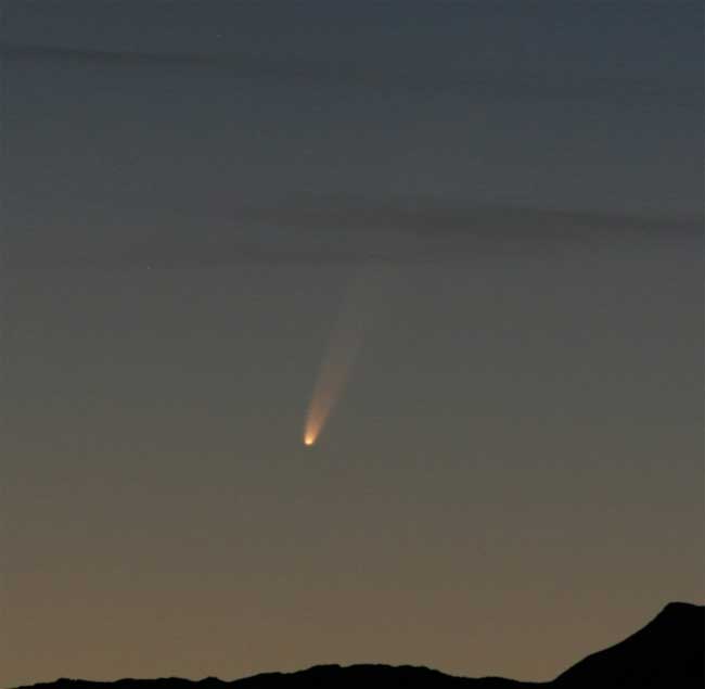 Comet's Tail Tames Sun's Fury
